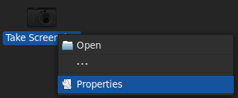 Zrzut ekranu pokazujący okno z informacjami na temat programu, takimi jak nazwa i opis. Jedno z pól, podpisane jako 'command', zawiera polecenie konsolowe.